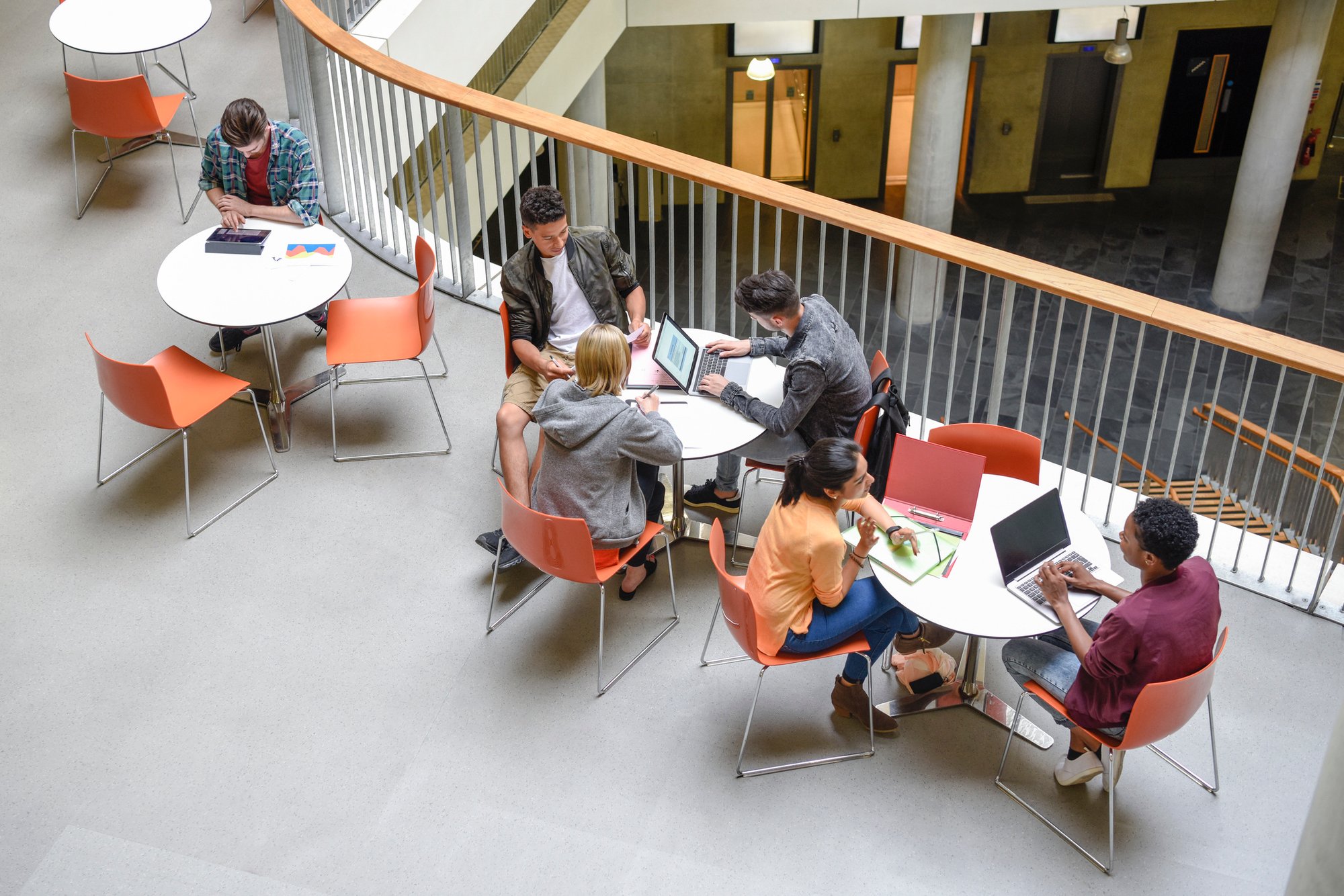 Students Using Laptops